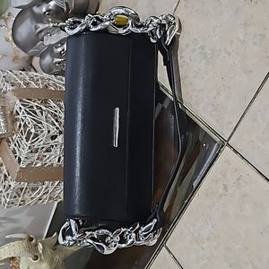 NWT! Forever 21 Black Shoulder Bag w/ Chain Linked Detail Strap and A Bling Ring
